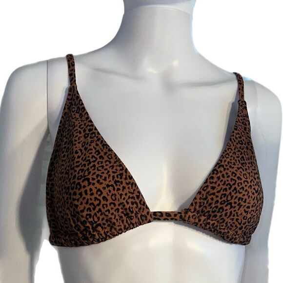 Ribbed Leopard Bikini Top - Picture 3 of 8